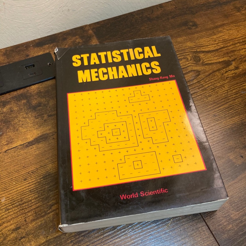 Statistical Mechanics Shang-Keng Ma 1985 World Scientific Paperback Physics Book